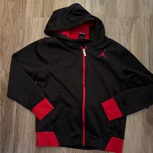 Jordan Kids Hoodie in Black and Red